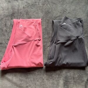 Sunzel xs Active Leggings Pair - Pink & Gray